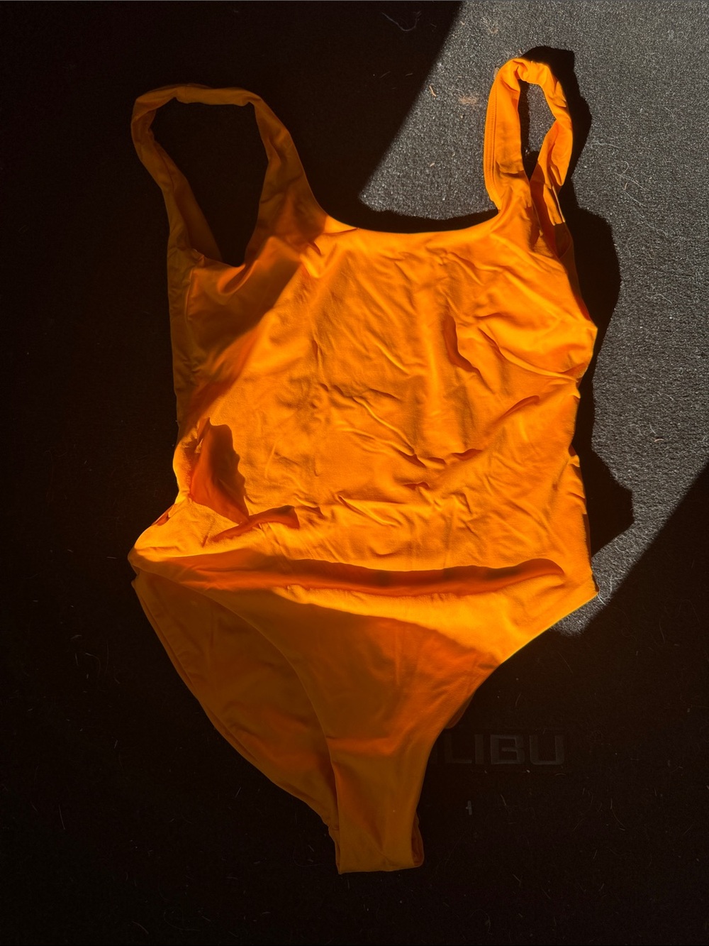 Bright Orange One-Piece Swimsuit